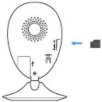 EZVIZ C2C 180 - Instalación de la tarjeta de memoria - 1