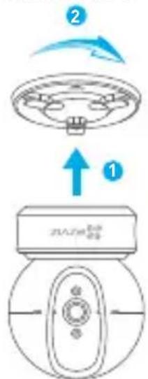 EZVIZ C6C 1080p - Montage mural (facultatif) - 2