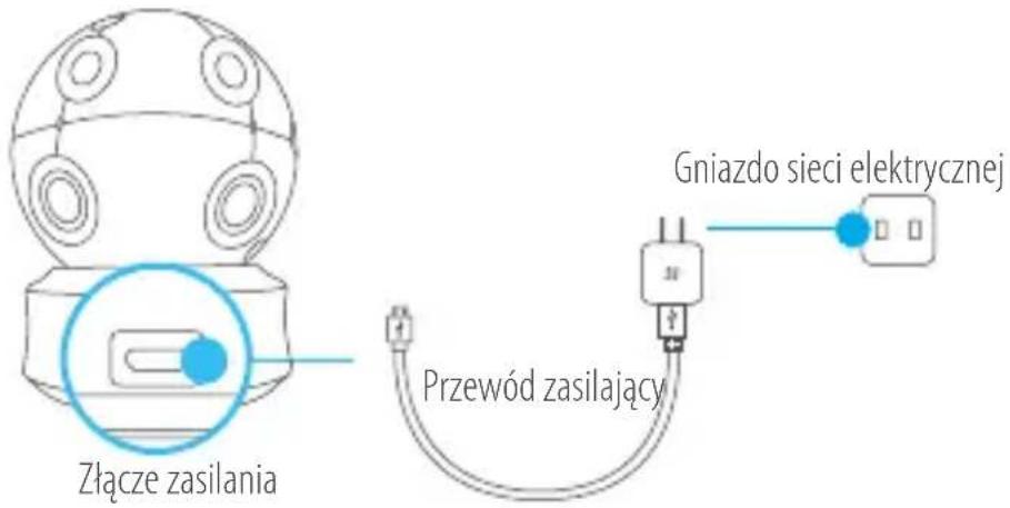 EZVIZ C6C 1080p - Krok 1 Podłaczenia zasilania - 1