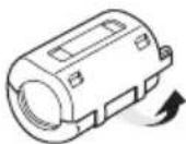 PANASONIC SCAKX320E - Anbringen des Ferritkerns - 2