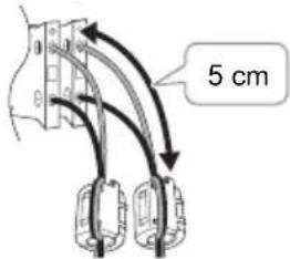 PANASONIC SCAKX320E - Anbringen des Ferritkerns - 1