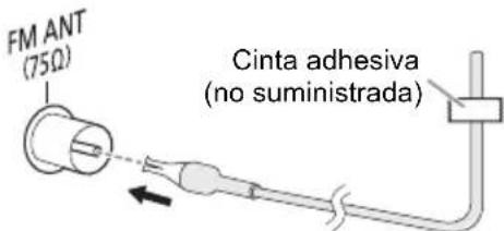 PANASONIC SCAKX320E - Conecte la antenna de cuadro de AM. - 2