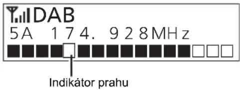PANASONIC RXD70BT - Ručni nastavení 1. bloku frekvence - 1