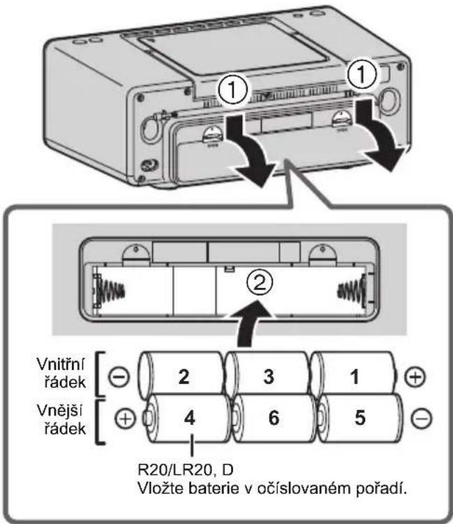 PANASONIC RXD70BT - Použití baterii (nejsou současti dodávky) - 1
