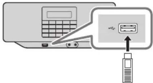 PANASONIC RXD70BT - Anschlieben eines USB-Geräts - 1