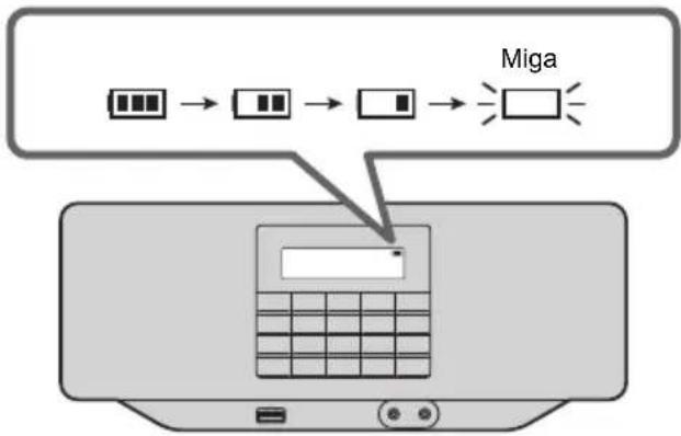 PANASONIC RXD70BT - Wskaznik baterii - 1