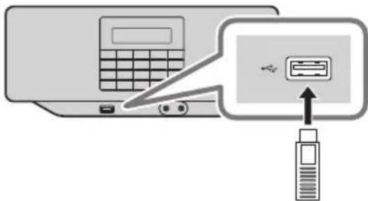 PANASONIC RXD70BT - Tilslutining af en USB-anordning - 1