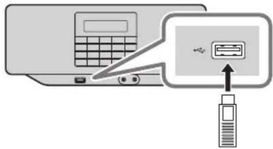 PANASONIC RXD70BT - Raccordement d'un dispositif USB - 1