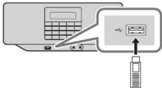 PANASONIC RXD70BT - Connessione di un dispositivo USB - 1