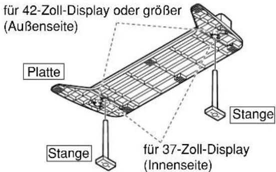 PANASONIC TYST05K - Montieren der Stangen - 1
