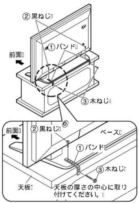 PANASONIC TYST05K - テレビ台に固定する場合 壁面に固定する场合 - 1