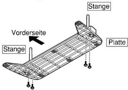 PANASONIC TYST05K - Befestigen der Stangen - 1
