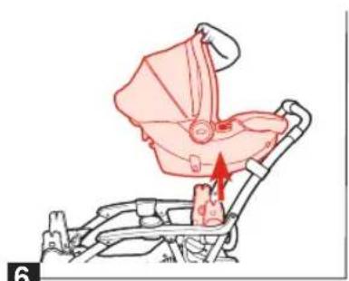 GRACO Modes Duo - {To Attach and Remove Graco®Click Connect™ Infant Car Seat to rear position} - 7