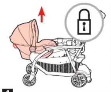 GRACO Modes Duo - {To Attach and Remove Graco® Click Connect™ Infant Car Seat to front position} - 5