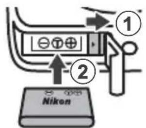 NIKON Coolpix W150 - Insertion de l'accumulateur et de la carte mémoire - 3