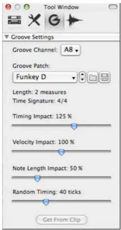 PROPELLERHEAD Reason 5.0 - Réglage du groove - 1