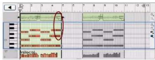PROPELLERHEAD Reason 5.0 - Collage d'événements en dehors d'un clip ouvert - 4