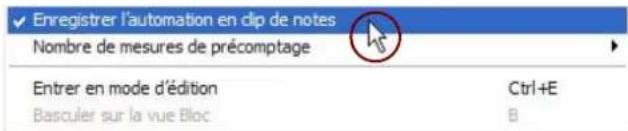 PROPELLERHEAD Reason 5.0 - Enregistrement de l'automation de paramètres dans des clips de notes - 1