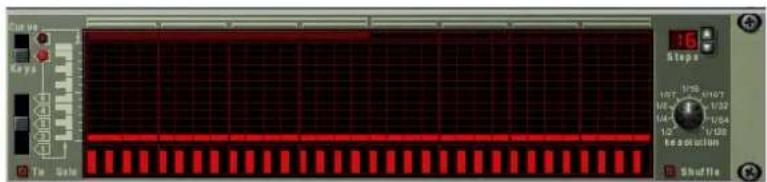PROPELLERHEAD Reason 5.0 - Assurez-vous que le bouton situé à gauche de la fenêtre de pattern est réglé sur « Notes » - 1
