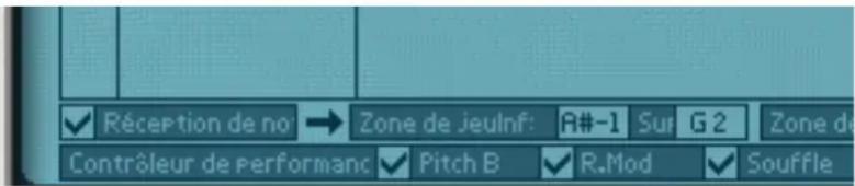 PROPELLERHEAD Reason 5.0 - À propos des cases Réception de notes/Contrôleur de performance MIDI - 1