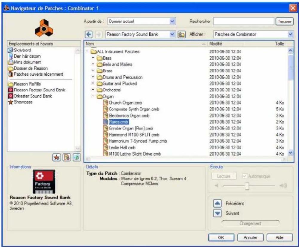 PROPELLERHEAD Reason 5.0 - Utilisation du navigateur - 1