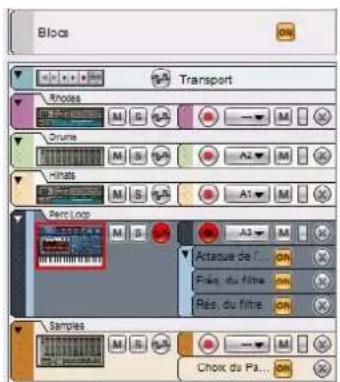 PROPELLERHEAD Reason 5.0 - Aperçu de la liste des pistes - 1