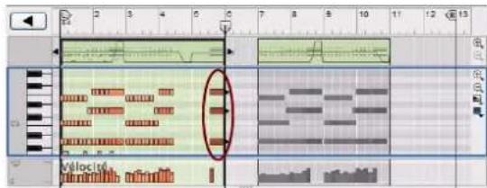 PROPELLERHEAD Reason 5.0 - Collage d'événements en dehors d'un clip ouvert - 3
