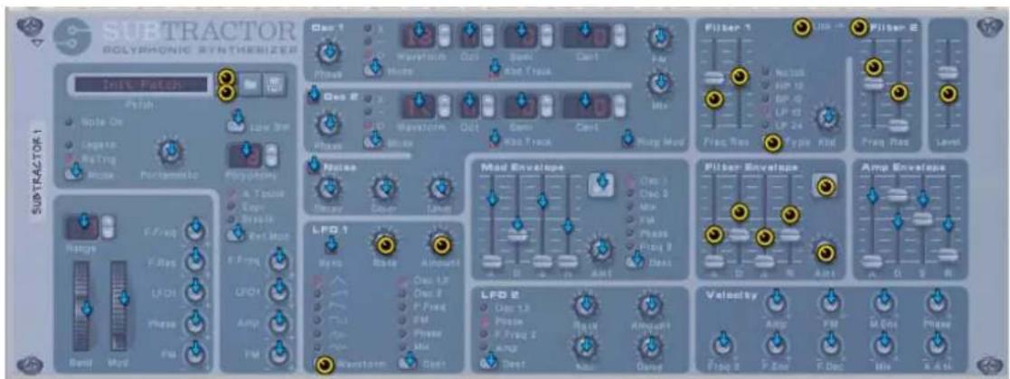 PROPELLERHEAD Reason 5.0 - Sélectionnez un module dans le rack et activez l'entrée du clavier maître pour sa piste du séquenceur. - 1