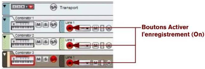 PROPELLERHEAD Reason 5.0 - Activation de l'enregistrement de plusieurs pistes instrumentales - 1