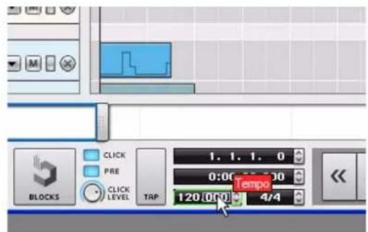 PROPELLERHEAD Reason 5.0 - Enregistrement de l'automation du tempo - 1