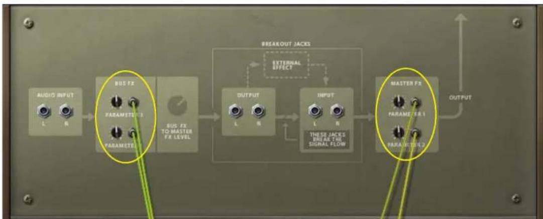 PROPELLERHEAD Reason 5.0 - Utiliser la modulation CV des paramètres Bus d'effets et Effet maître - 2