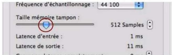 PROPELLERHEAD Reason 5.0 - Paramétrage de la taille du tampon - 1