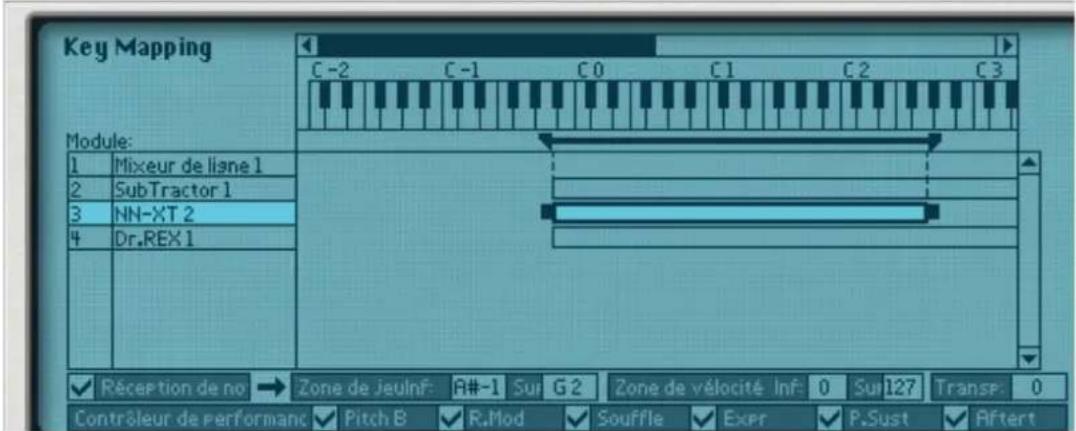PROPELLERHEAD Reason 5.0 - Affectation des touches aux modules instrumentaux - 1