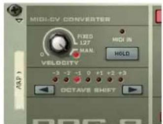 PROPELLERHEAD Reason 5.0 - Paramètres de conversion MIDI-CV - 1