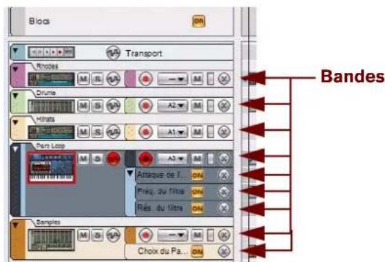 PROPELLERHEAD Reason 5.0 - Aperçu des bandes - 1
