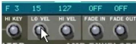 PROPELLERHEAD Reason 5.0 - Définir la plage de velocité d'une zone - 1