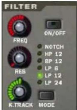 PROPELLERHEAD Reason 5.0 - La section Filtre - 1