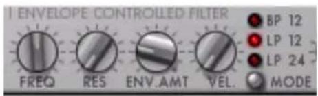 PROPELLERHEAD Reason 5.0 - Les paramètres de filtré - 1