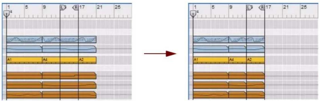 PROPELLERHEAD Reason 5.0 - Supprimer des mesures - 1