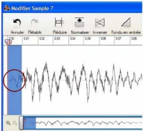 PROPELLERHEAD Reason 5.0 - Cliquez sur le bouton Fondu en entrée (ou en sortie). - 2