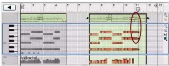 PROPELLERHEAD Reason 5.0 - Collage d'événements en dehors d'un clip ouvert - 6