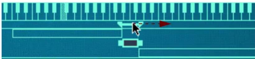 PROPELLERHEAD Reason 5.0 - Déplacer les zones en déplaçant la barre de l'onglet - 1