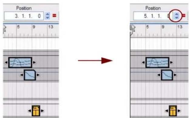 PROPELLERHEAD Reason 5.0 - Déplacement de clips via l'inspecteur - 1
