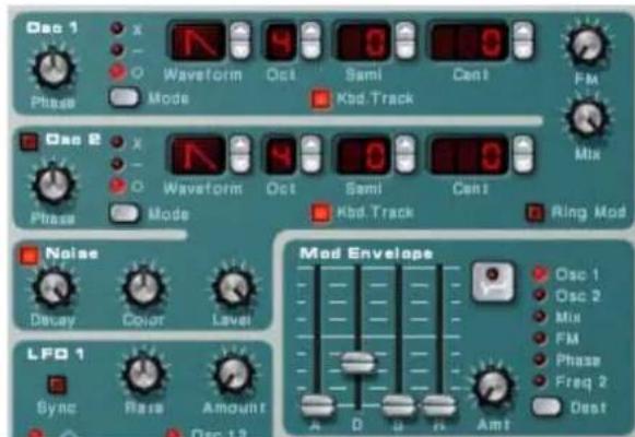 PROPELLERHEAD Reason 5.0 - Retournez le rack et connectez le Départ aux 1 du mixeur à l'entrée Modulator du vocodeur. - 2