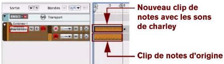 PROPELLERHEAD Reason 5.0 - Définissez les notes à déplacer vers le panneau « Extraire des notes vers des bandes » de la fenêtre Outils. - 3
