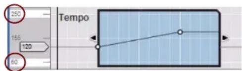 PROPELLERHEAD Reason 5.0 - Dessin d'evénements d'automation du tempo - 1