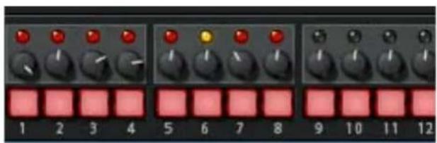 PROPELLERHEAD Reason 5.0 - Vous pouvez définir le nombre pas d'une série avant qu'elle ne reconnce en utilisant le potentiemetre Pas complètement à droite du panneau. - 1