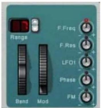 PROPELLERHEAD Reason 5.0 - Roues de Pitch Bend et de modulation - 1