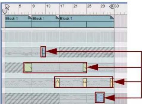 PROPELLERHEAD Reason 5.0 - Conseils pratiques pour la combinaison de clips de blocs et de morceau - 4