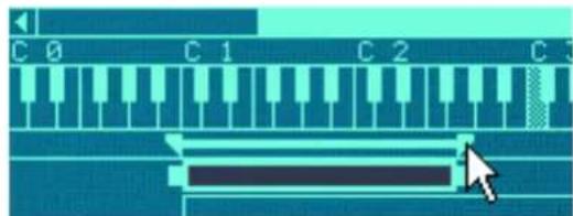 PROPELLERHEAD Reason 5.0 - En déplaçant les poignées de limites de zone dans la barre de l'onglet - 1